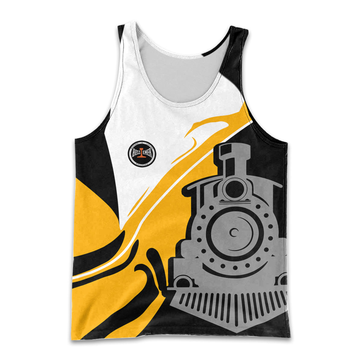 Railspirit Personalized Bessemer And Lake Erie Railroad Men Tank Top Flame-Inspired Style Shirt Gift Idea For Train Lovers