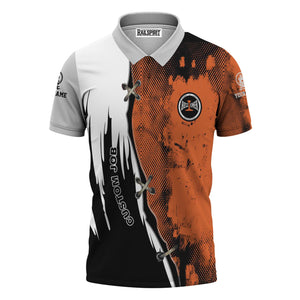 Railspirit Personalized Bessemer And Lake Erie Railroad Polo Shirt Retro Stitches Design with Custom Position Train Shirt