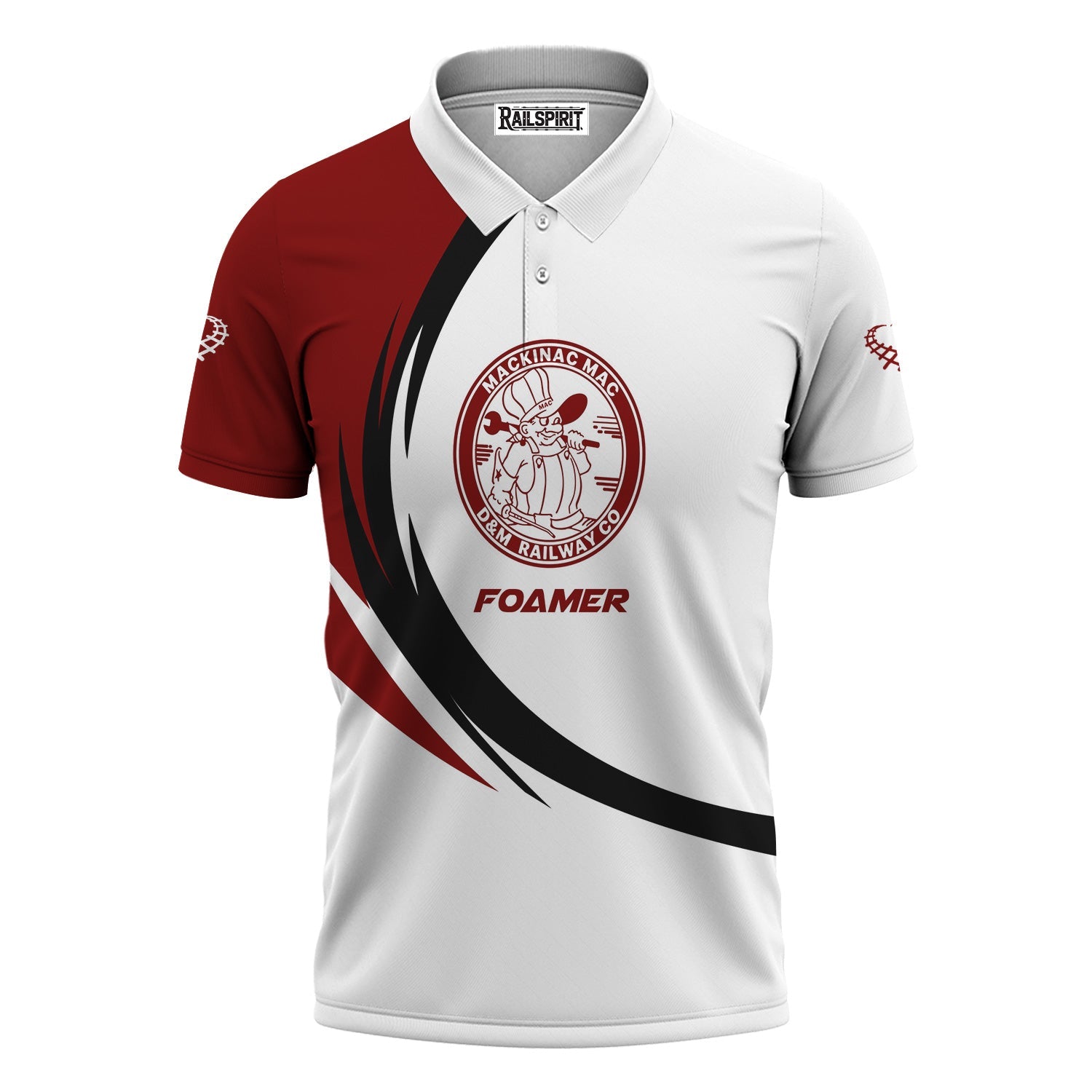 Railspirit Personalized Detroit & Mackinac Railroad Polo Shirt Unique Graphic Style Shirt For Train Enthusiasts