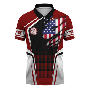 Railspirit Personalized Detroit & Mackinac Railroad Polo Shirt American Eagle Vintage Train Shirt