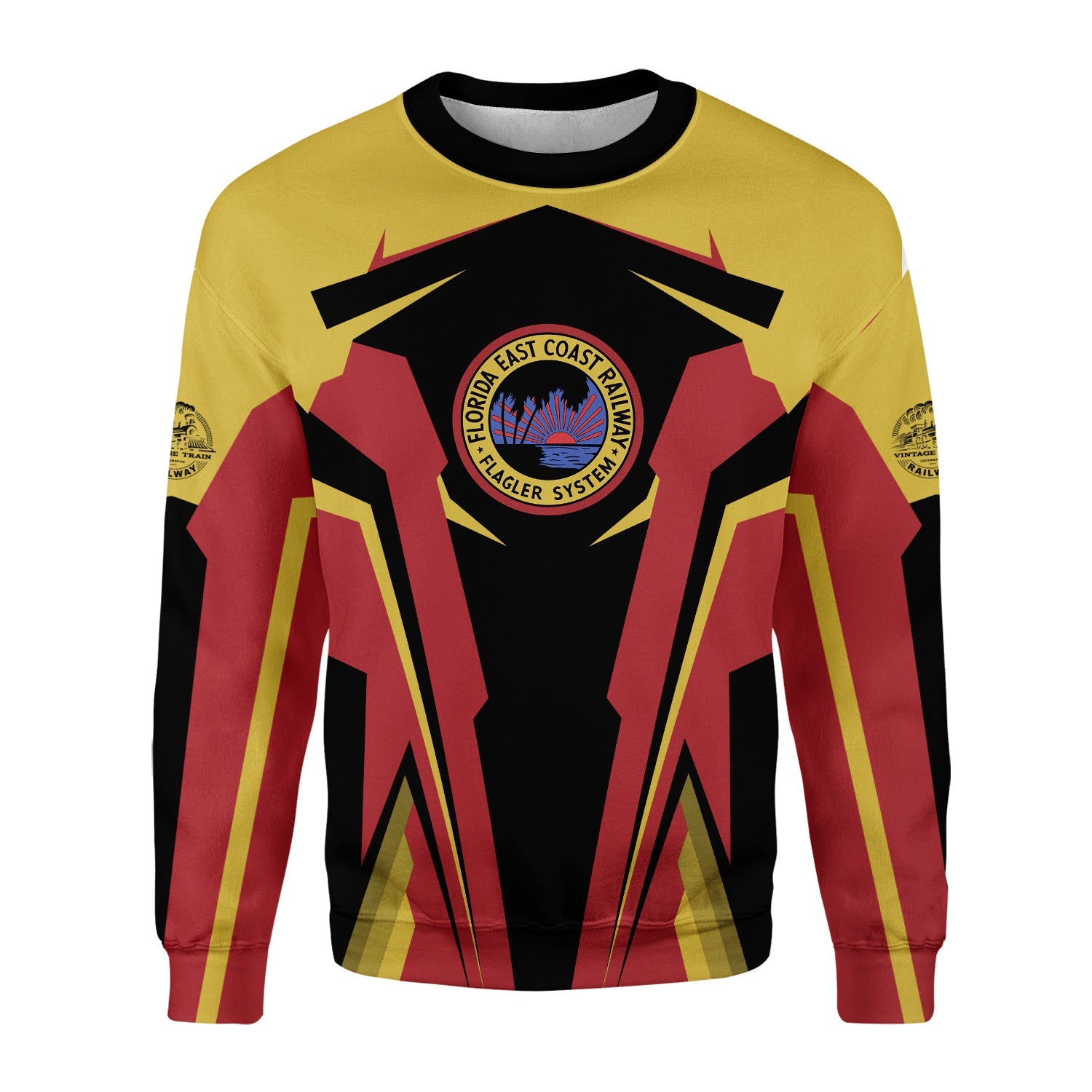 Railspirit Personalized Florida East Coast Railway Sweatshirt Strong Line Style Train Unisex Shirt All Over Print