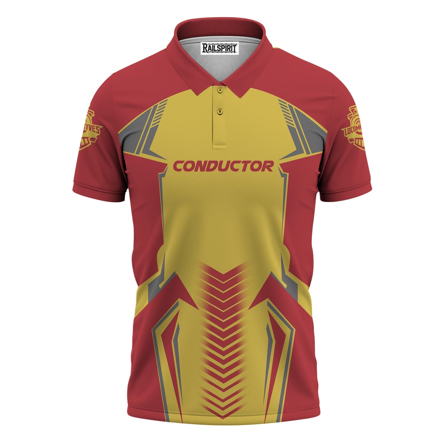 Railspirit Personalized Florida East Coast Railway Polo Shirt Standout Style with Custom Position Train Shirt