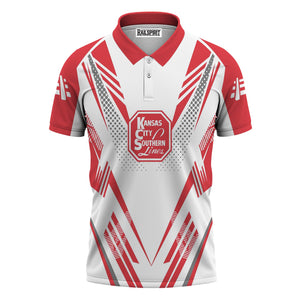 Railspirit Personalized Kansas City Southern Polo Shirt Railroad Tribute Design Train Shirt for Train Lovers