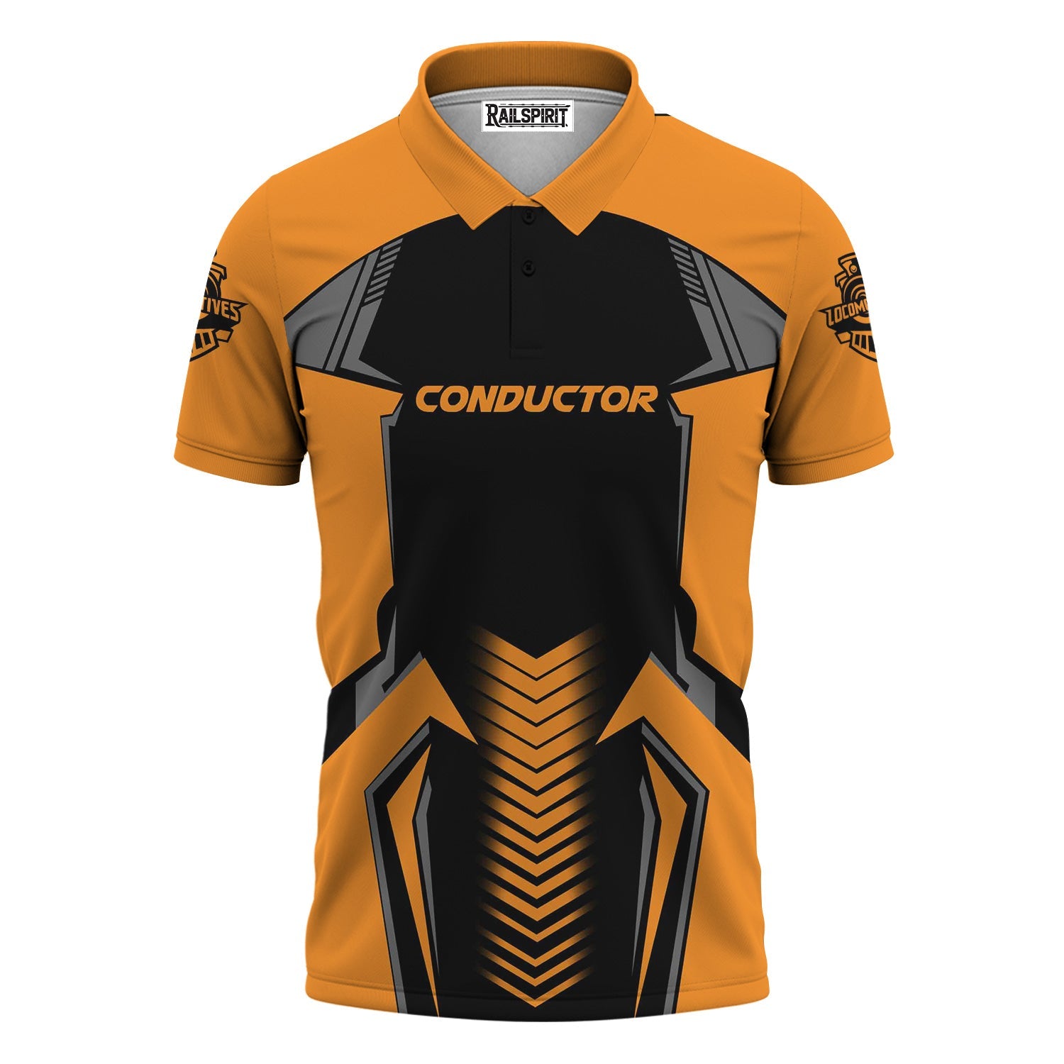 Railspirit Personalized Genesee & Wyoming Inc. Railroad Polo Shirt Standout Style with Custom Position Train Shirt