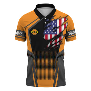 Railspirit Personalized Genesee & Wyoming Inc. Railroad Polo Shirt American Eagle Vintage Train Shirt