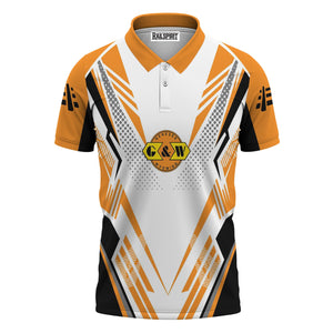 Railspirit Personalized Genesee & Wyoming Inc. Railroad Polo Shirt Railroad Tribute Design Train Shirt for Train Lovers