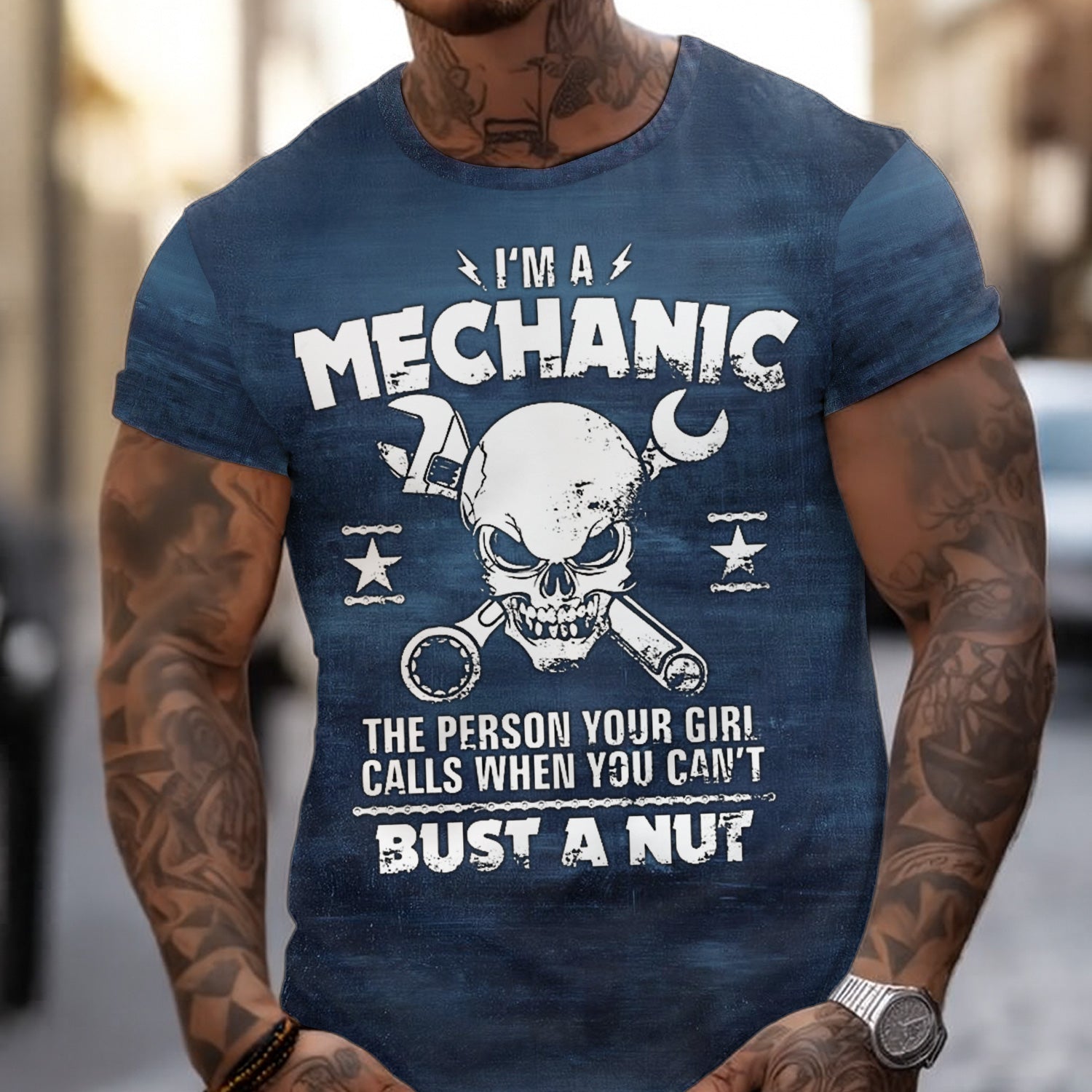 Vintage Mechanic Shirt I'm A Mechanic The Person Your Girl Calls When You Can't Bust a Nut T Shirt