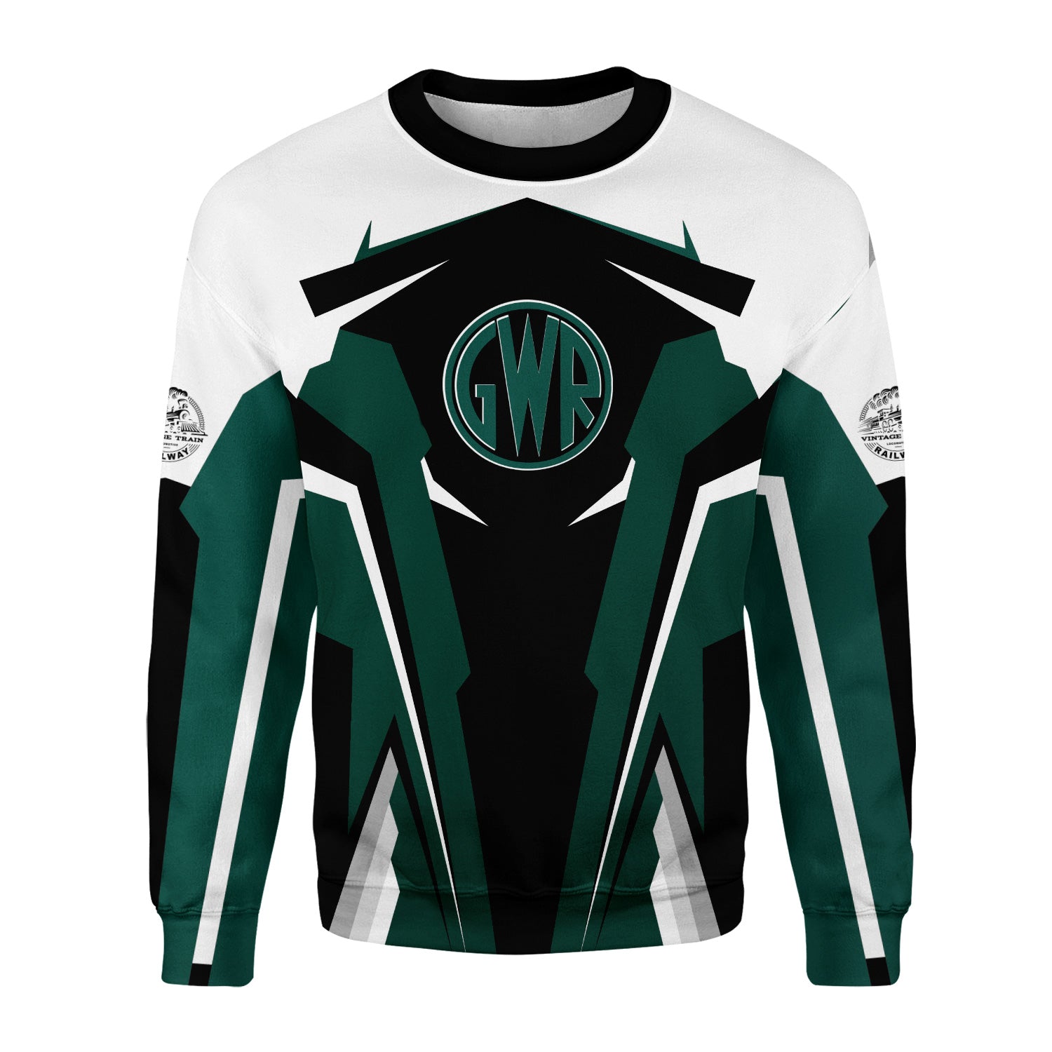 Railspirit Personalized Great Western Railway Sweatshirt Strong Green Line Style Shirt Gift Idea For Train Lover