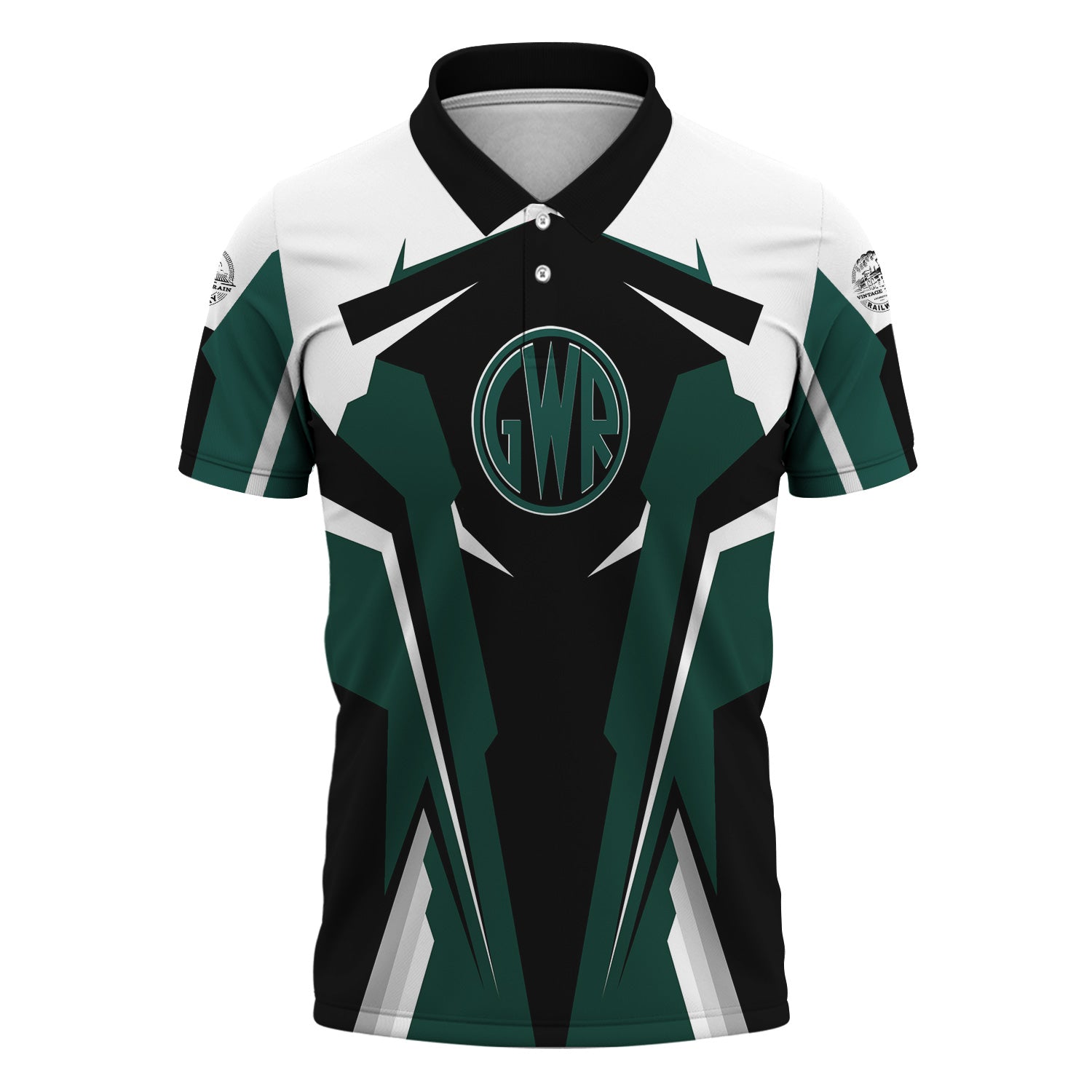 Railspirit Personalized Great Western Railway Polo Shirt Strong Green Line Style Shirt Gift Idea For Train Lover