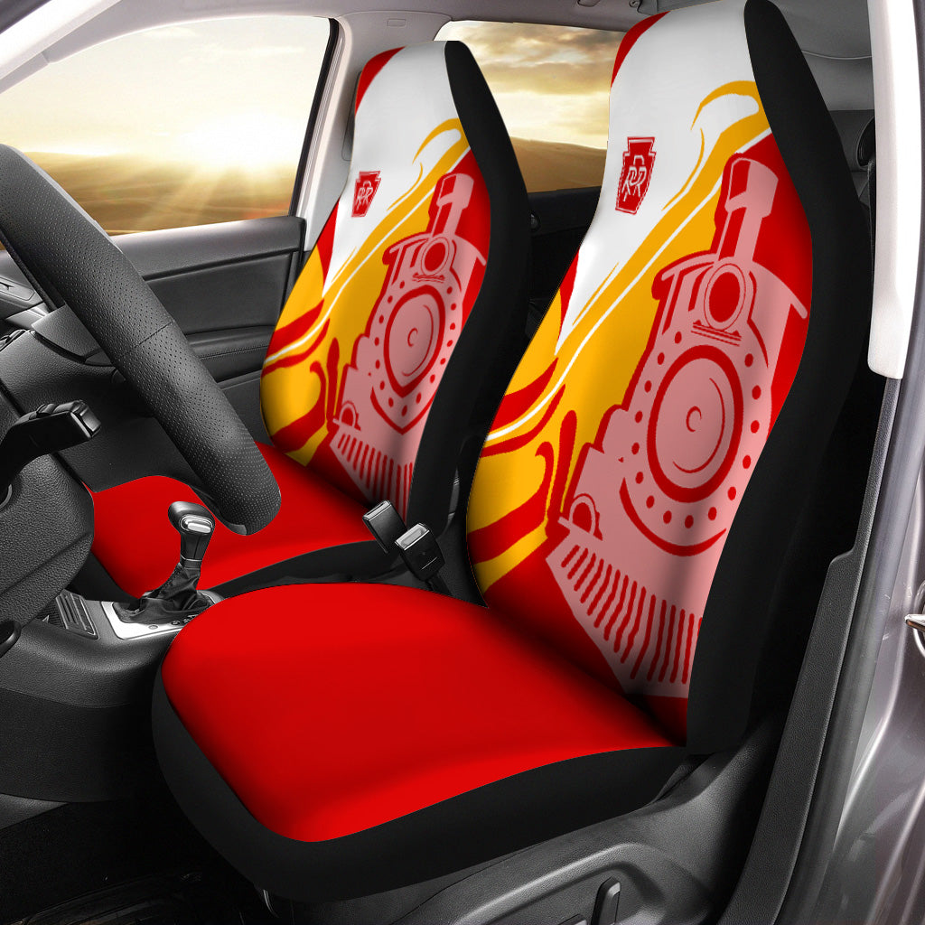 Railspirit Pennsylvania Railroad Car Seat Cover Flame-Inspired Style Seat Cover Gift Idea For Train Lovers