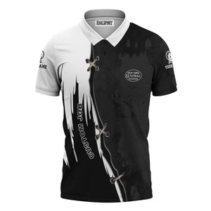 Railspirit Personalized New York Central Railroad Polo Shirt Retro Stitches Design with Custom Position Train Shirt