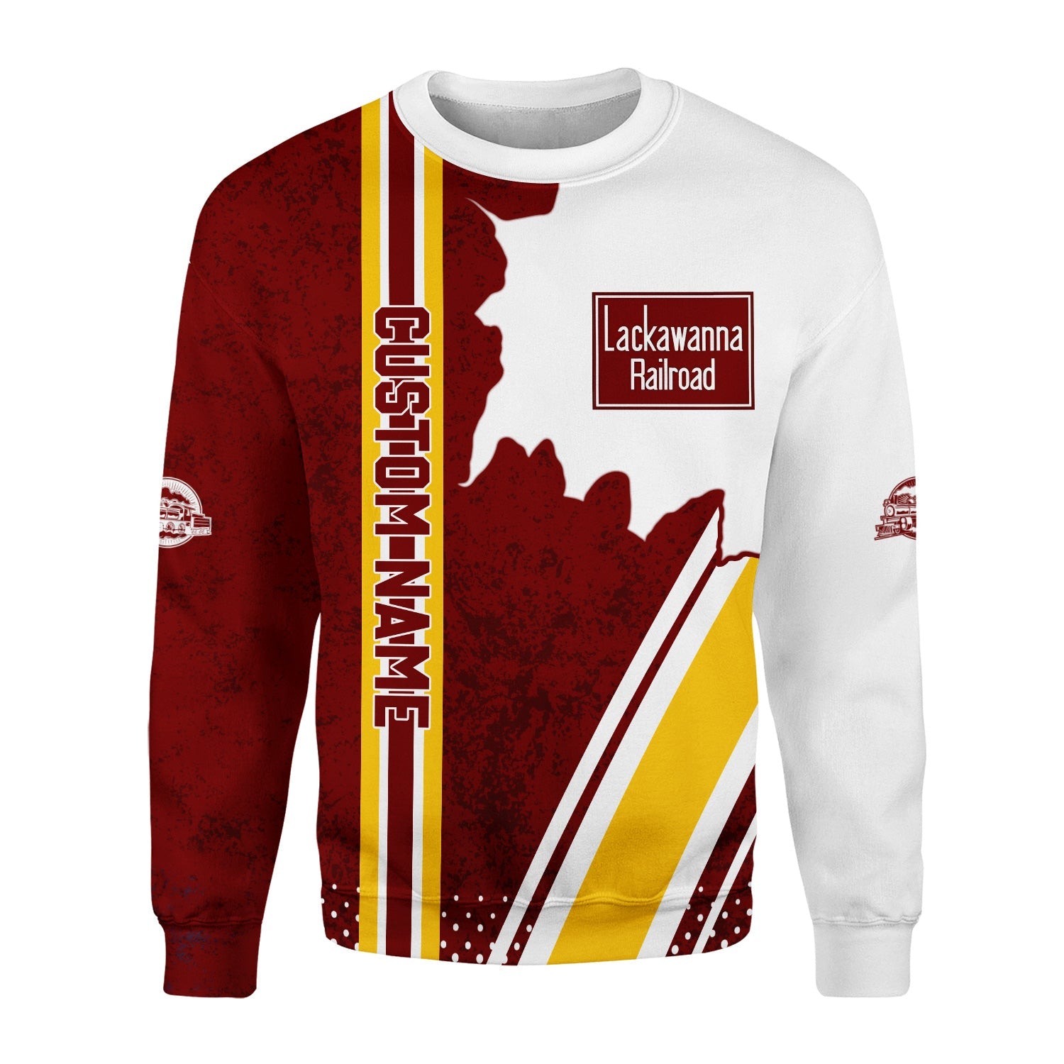 Railspirit Personalized Delaware, Lackawanna and Western Railroad Sweatshirt DL&W All Over Printed Unisex Shirt