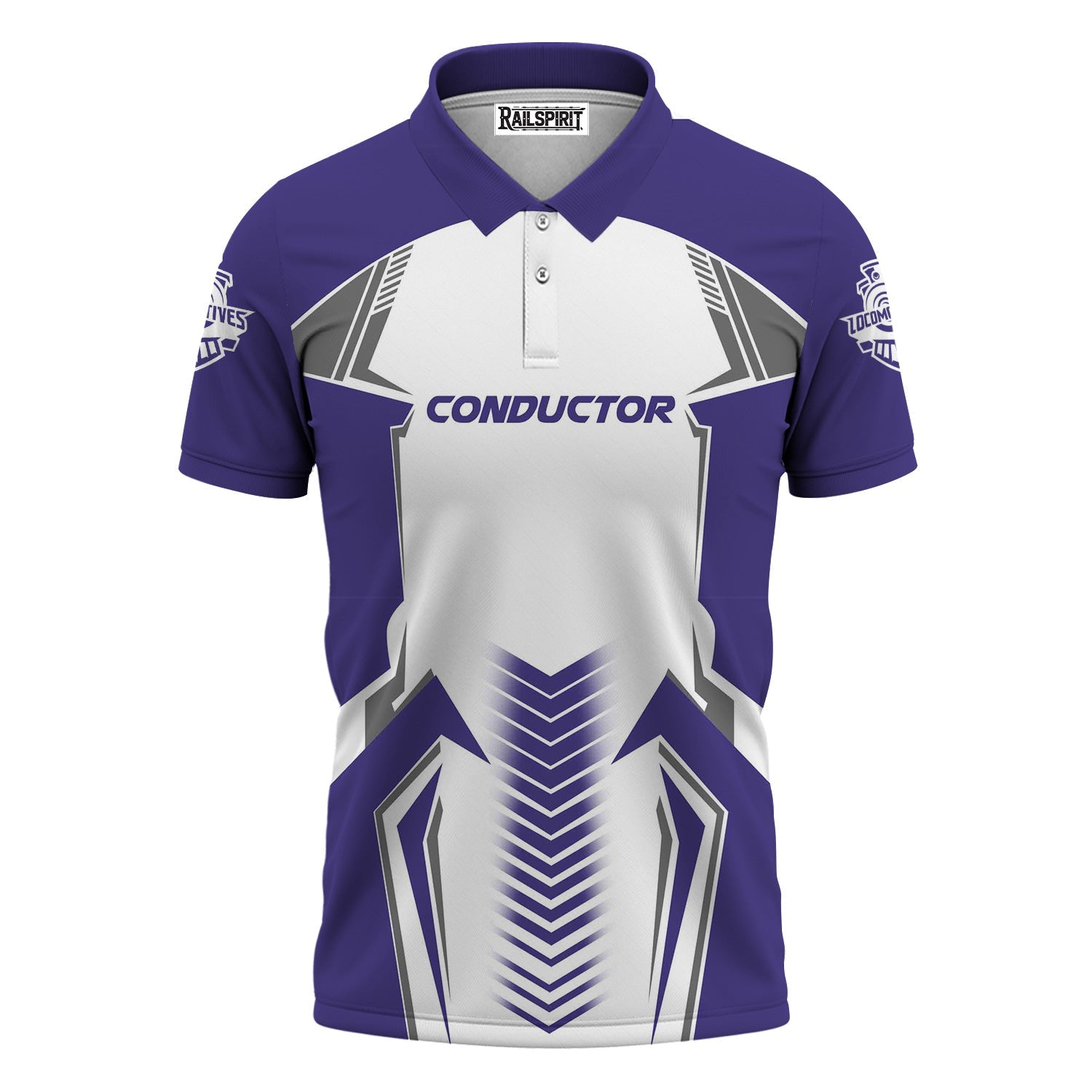 Railspirit Personalized Southern Pacific Railroad Polo Shirt Standout Style with Custom Position Train Shirt