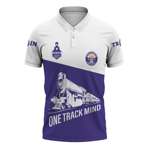 Railspirit Personalized Southern Pacific Railroad Polo Shirt One Track Mind Unisex Train Shirt Gift Idea For Train Lover