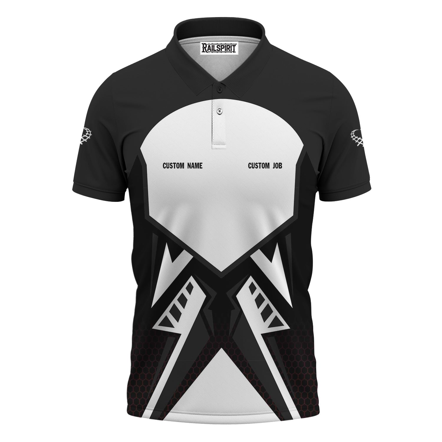 Railspirit Personalized Northern Pacific Railway Polo Shirt Vibriant Style with Custom Position Train Shirt