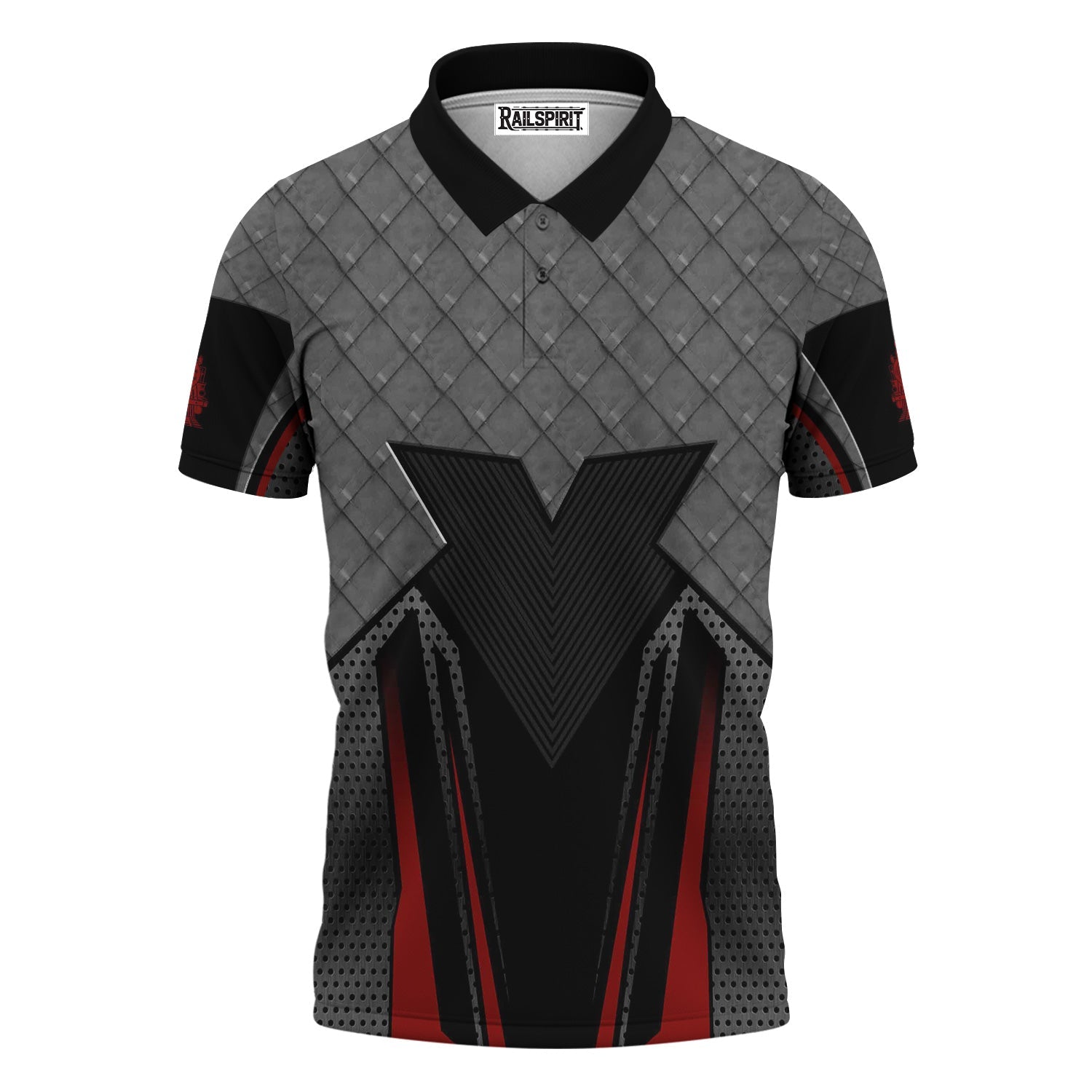 Railspirit Personalized Great Northern Railway Polo Shirt Rugged Steel Vibes GNR Train Shirt All Over Print