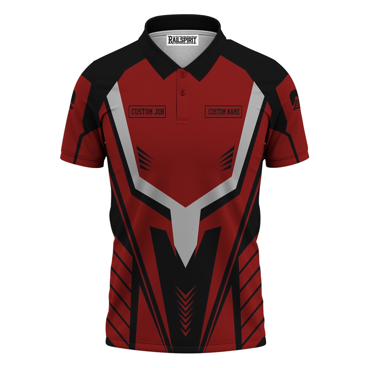 Railspirit Personalized Great Northern Railway Polo Shirt Workwear-Inspired with Custom Position GNR Train Shirt