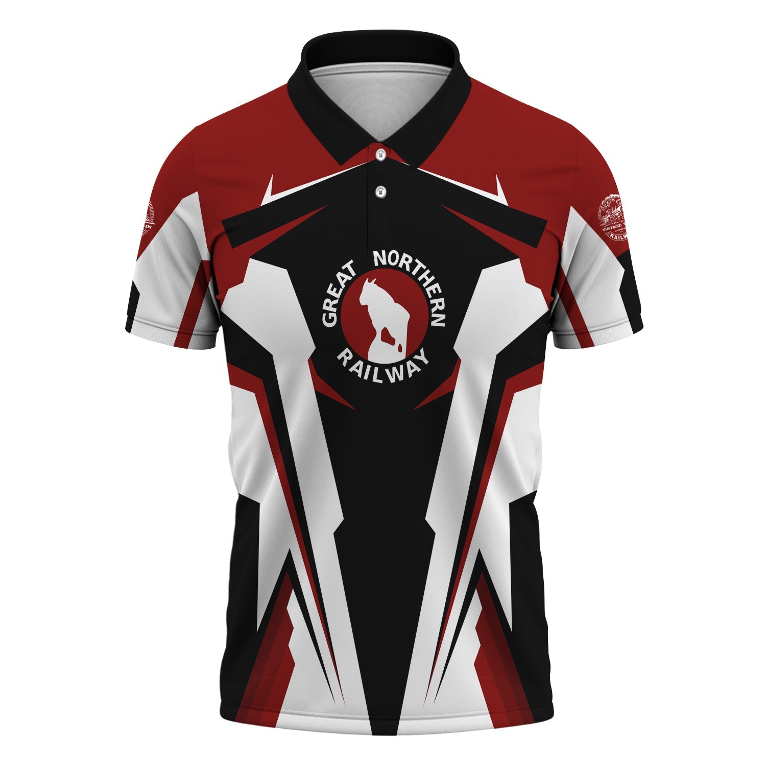 Railspirit Personalized Great Northern Railway Polo Shirt GNRStrong Line Style Train Unisex Shirt All Over Print