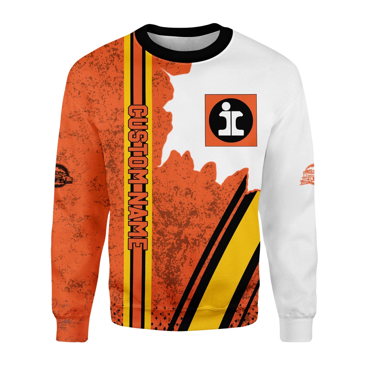 Railspirit Personalized Illinois Central Railroad Sweatshirt All Over Printed Unisex Shirt