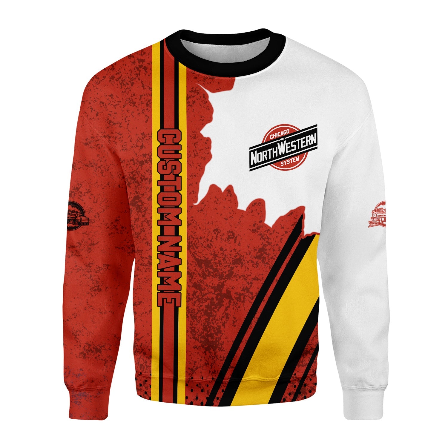 Railspirit Personalized Chicago and North Western Railway Sweatshirt All Over Printed Unisex Shirt