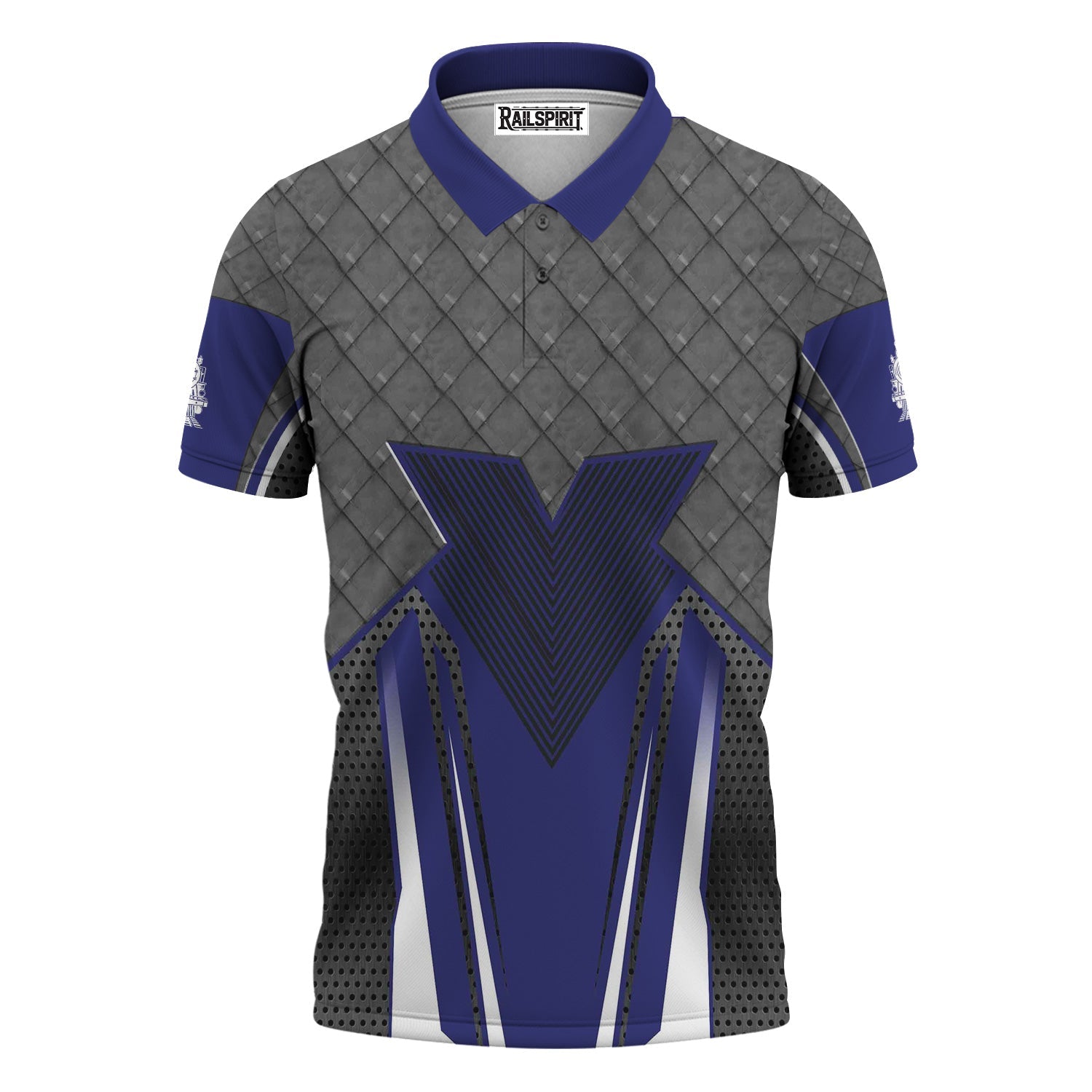 Railspirit Personalized Chicago, Burlington and Quincy Railroad Polo Shirt Rugged Steel Vibes Train Shirt All Over Print