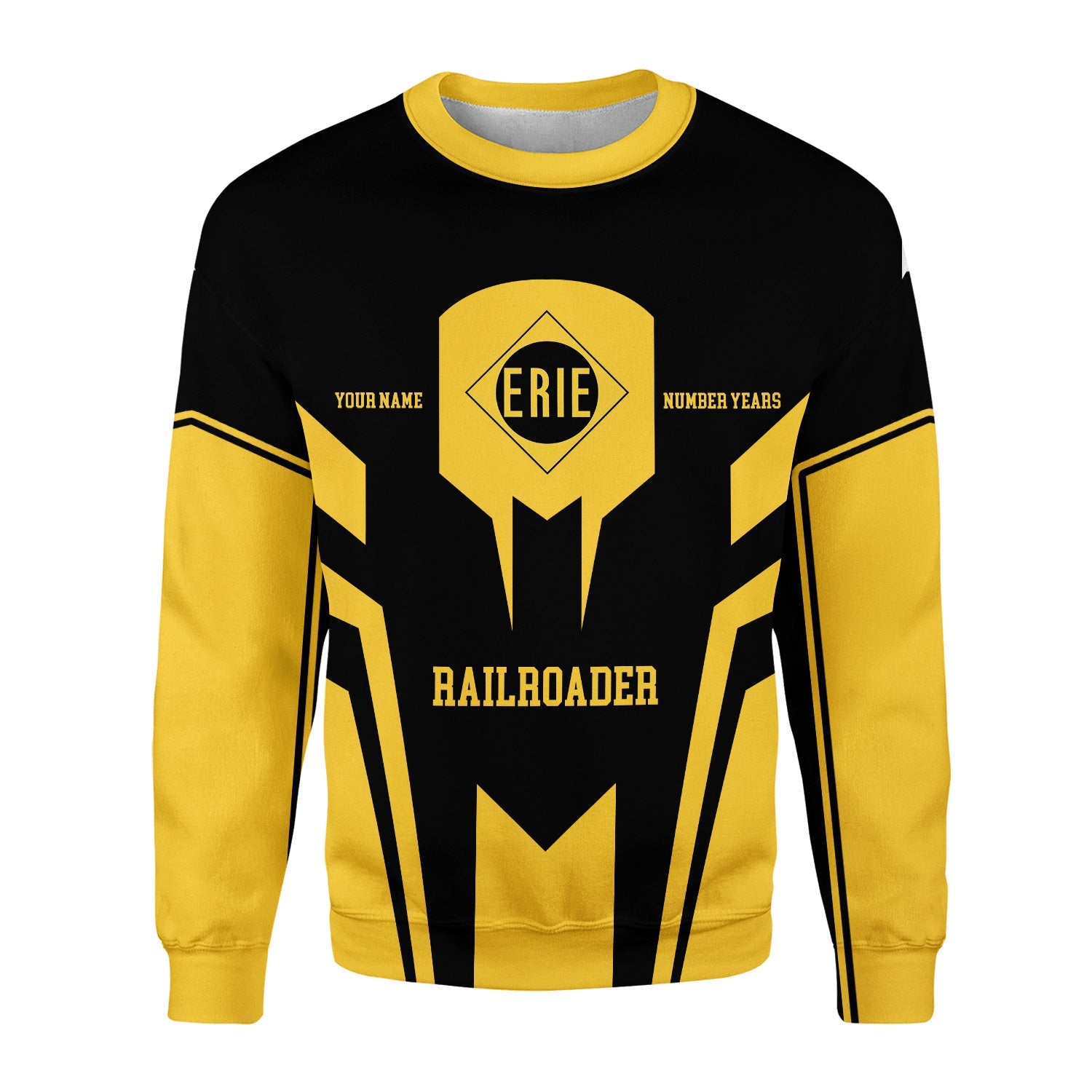 Railspirit Personalized Erie Railroad Sweatshirt Custom Year Railroader Shirt Gift Idea For Train Lover