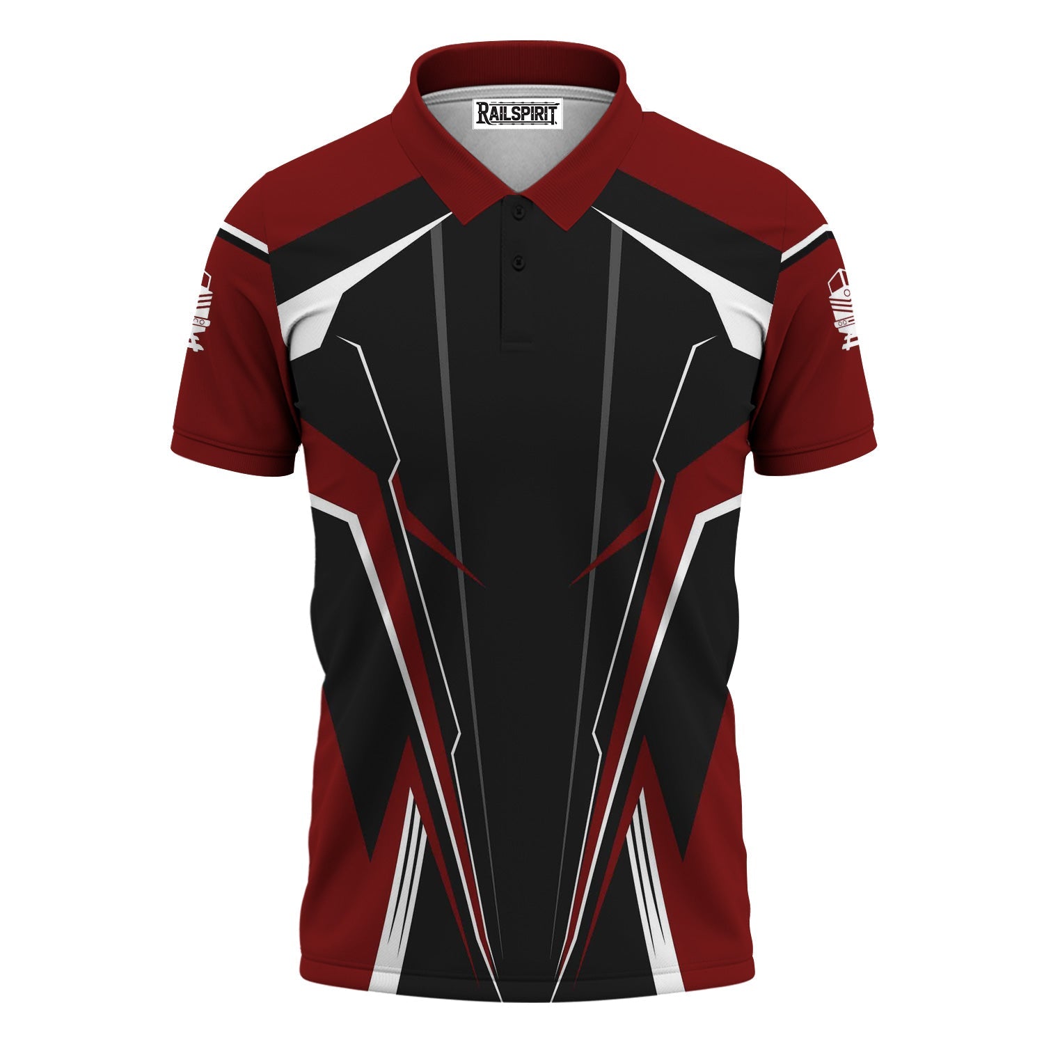 Railspirit Personalized Delaware, Lackawanna and Western Railroad Polo Shirt Lightning-Edge Design DL&W Train Shirt For Railroad Lovers