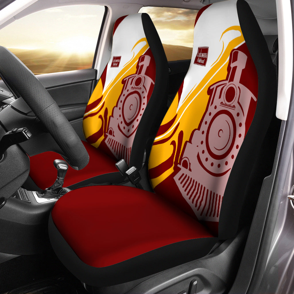 Railspirit Delaware, Lackawanna and Western Railroad Car Seat Cover Flame-Inspired Style DL&W Seat Cover Gift Idea For Train Lovers