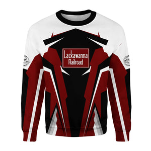 Railspirit Personalized Delaware, Lackawanna and Western Railroad Sweatshirt DL&W Strong Line Style Train Unisex Shirt All Over Print