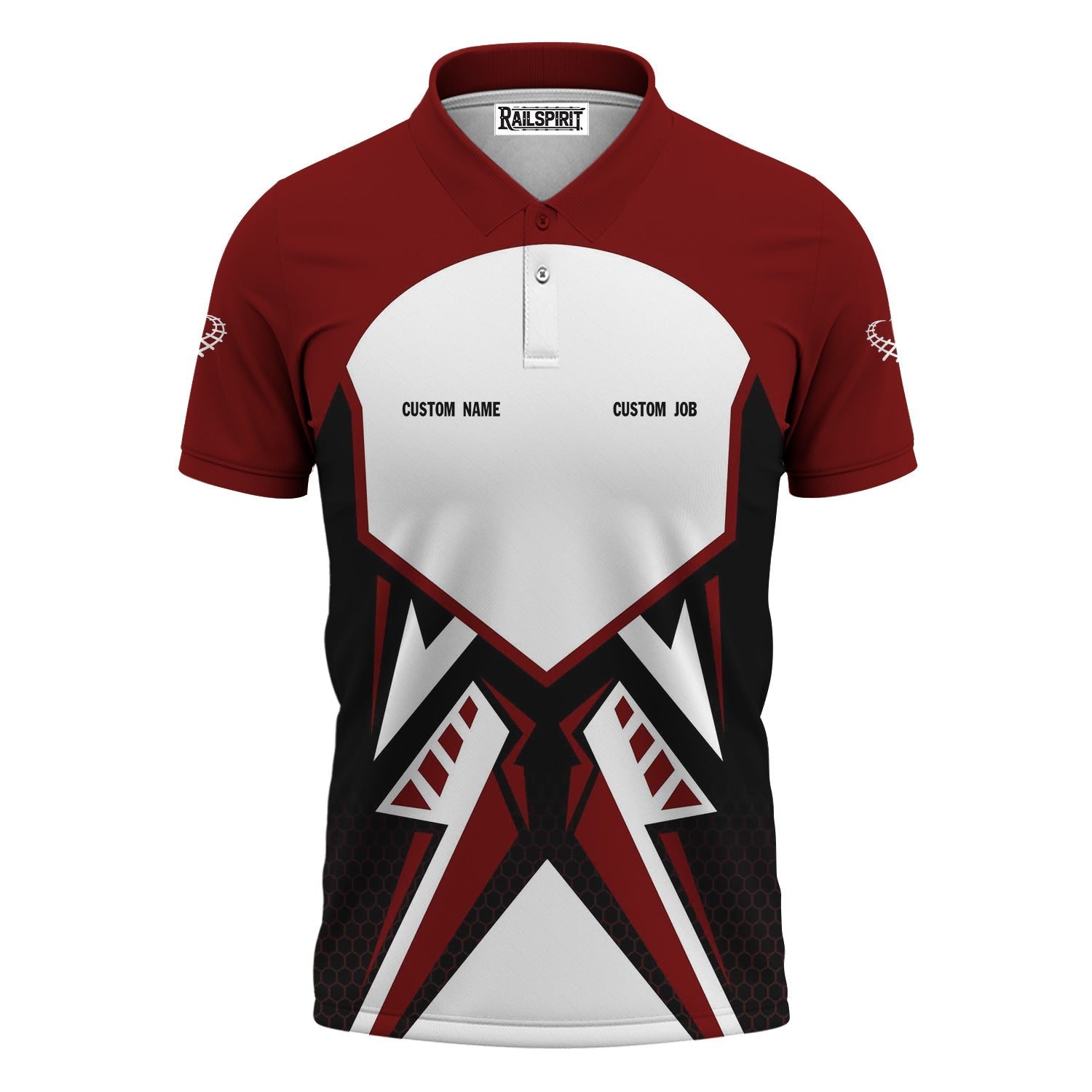 Railspirit Personalized Delaware, Lackawanna and Western Railroad Polo Shirt Vibriant Style with Custom Position DL&W Train Shirt