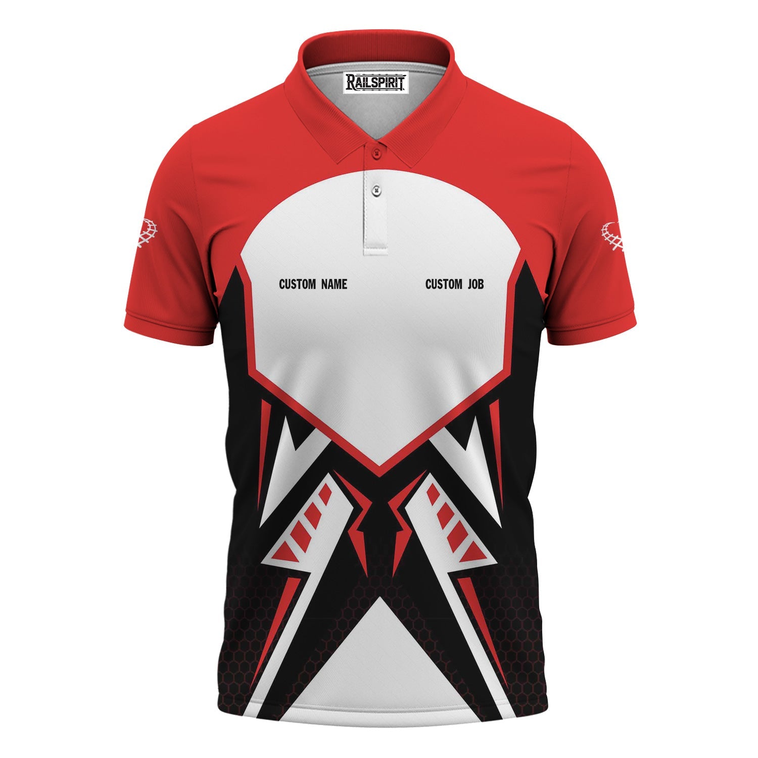 Railspirit Personalized Seaboard Air Line Railroad Polo Shirt Vibriant Style with Custom Position Train Shirt