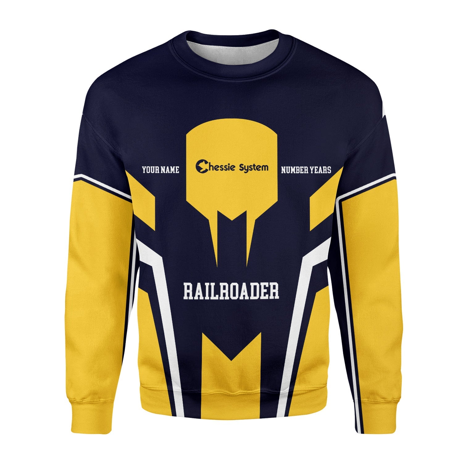 Railspirit Personalized Chessie System Railroad Sweatshirt Custom Year Railroader Shirt Gift Idea For Train Lover