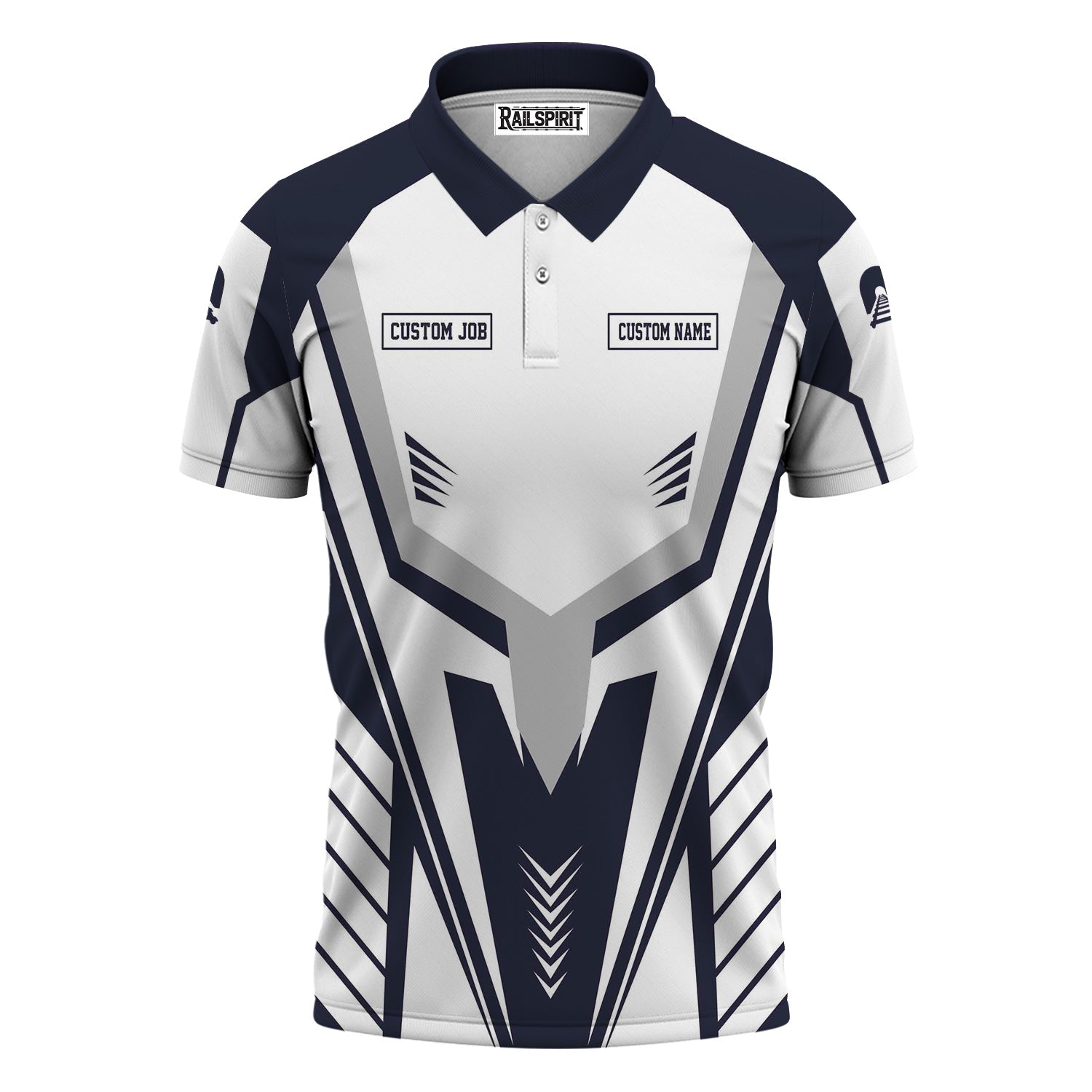 Railspirit Personalized Chessie System Railroad Polo Shirt Workwear-Inspired with Custom Position Train Shirt