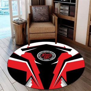 Railspirit Atlantic Coast Line Railroad Round Mat Strong Line Style Rug All Over Print