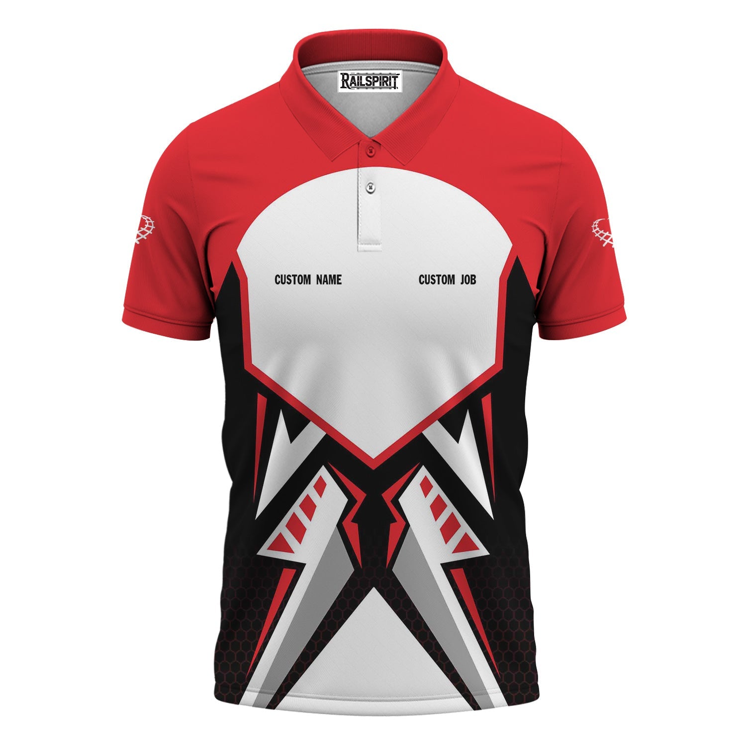 Railspirit Personalized Atlantic Coast Line Railroad Polo Shirt Vibriant Style with Custom Position Train Shirt