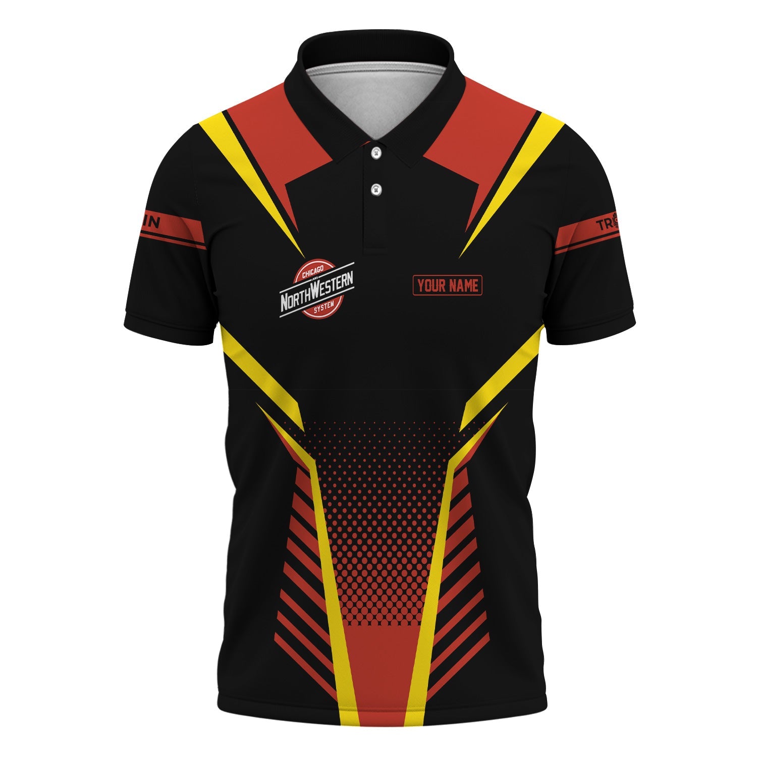 Railspirit Personalized Chicago and North Western Railway Polo Shirt Unisex Train Shirt All Over Print