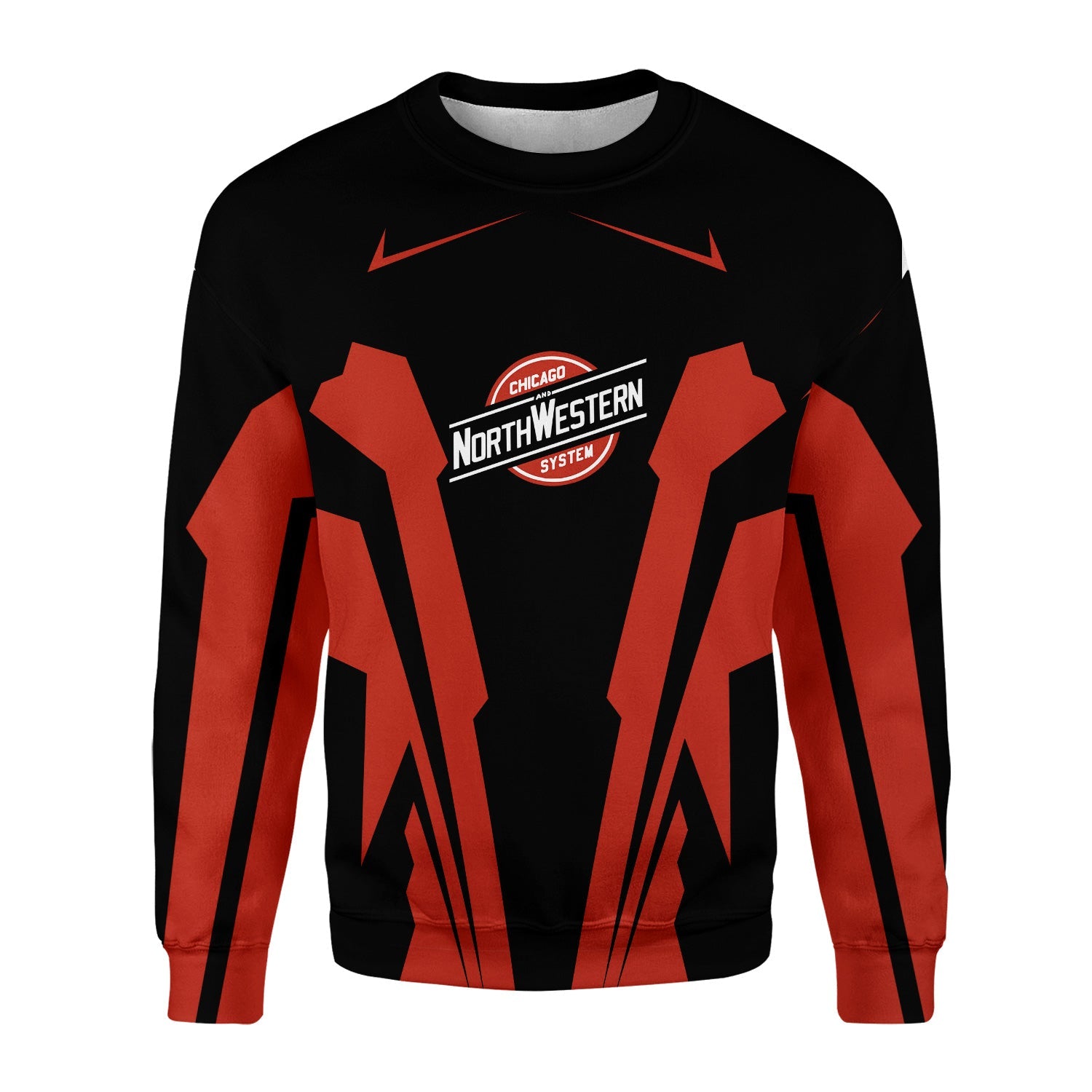 Railspirit Personalized Chicago and North Western Railway Sweatshirt Strong Line Style Train Unisex Shirt All Over Print