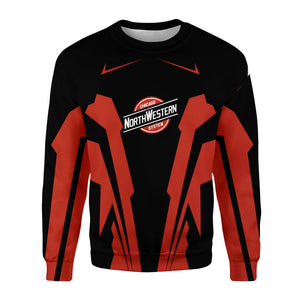 Railspirit Personalized Chicago and North Western Railway Sweatshirt Strong Line Style Train Unisex Shirt All Over Print