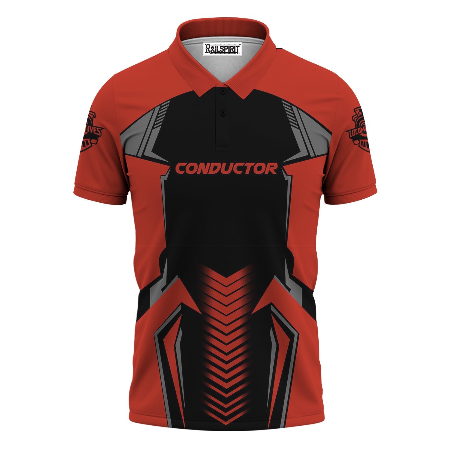 Railspirit Personalized Chicago and North Western Railway Polo Shirt Standout Style with Custom Position Train Shirt