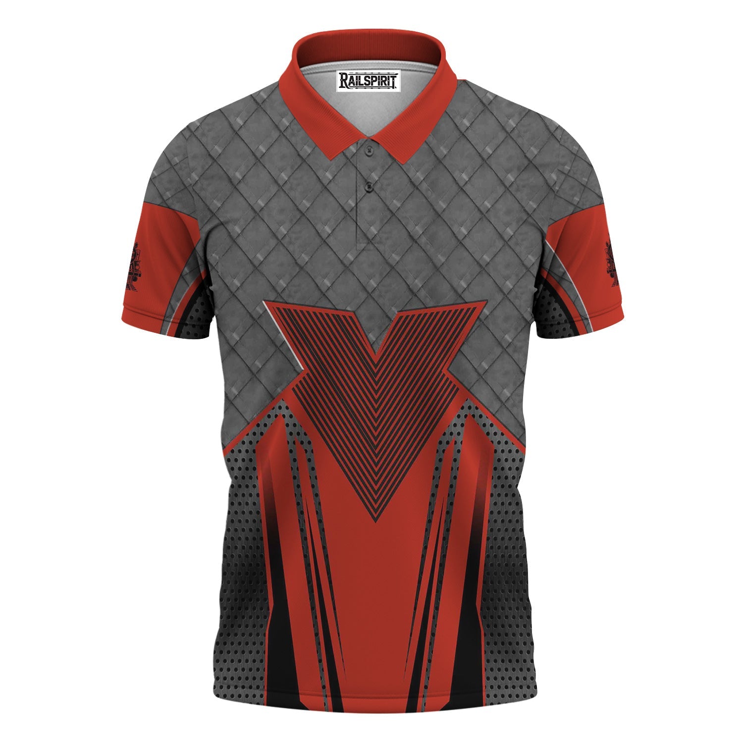 Railspirit Personalized Chicago and North Western Railway Polo Shirt Rugged Steel Vibes Train Shirt All Over Print