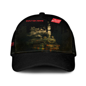 Railspirit Personalized Chicago, Milwaukee, St. Paul and Pacific Railroad Classic Cap Vintage Train Art Style Milwaukee Road Cap For Locomotive Fans