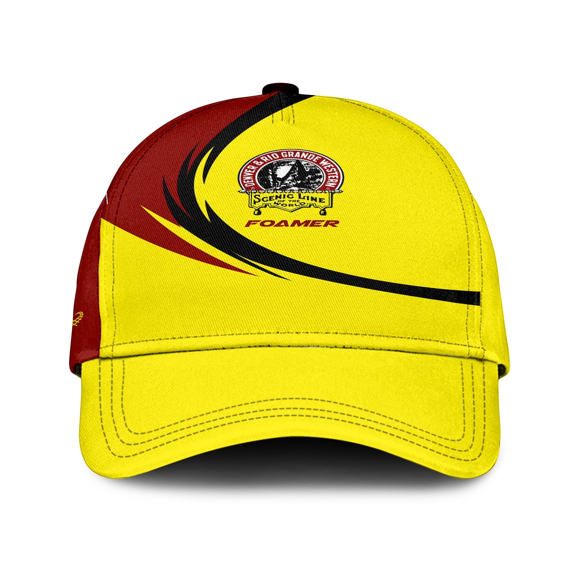 Railspirit Denver and Rio Grande Western Railroad Classic Cap Unique Graphic Style Cap For Train Enthusiasts