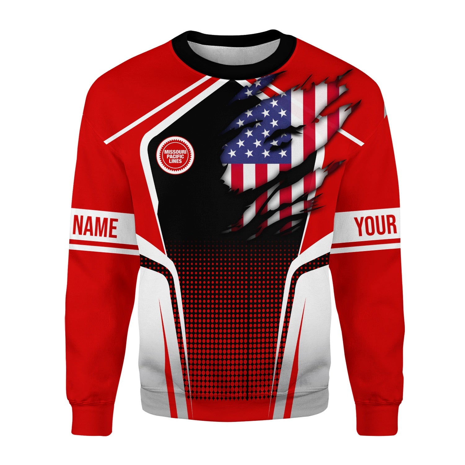 Railspirit Personalized Missouri Pacific Railroad Sweatshirt American Eagle Vintage Train Shirt