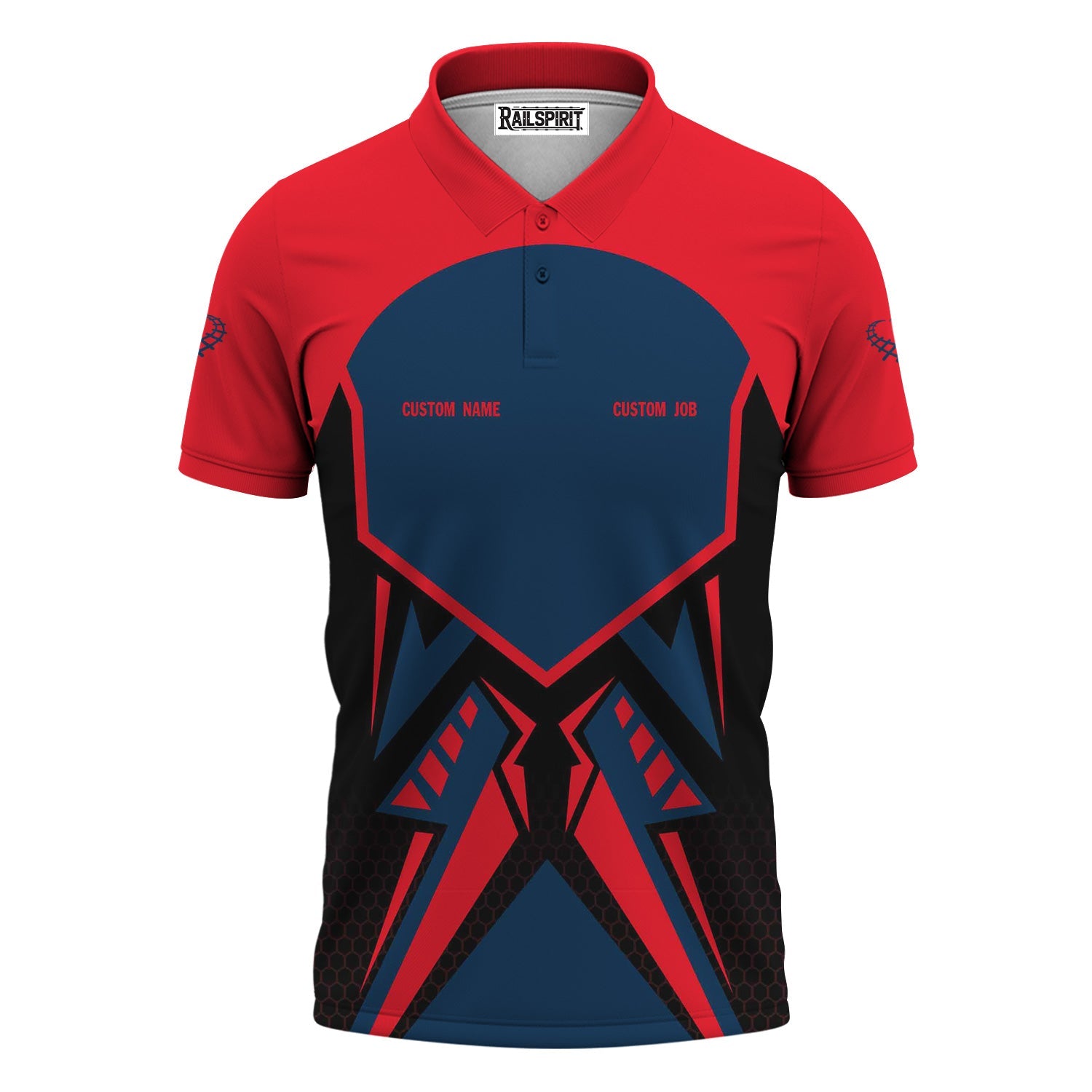 Railspirit Personalized Wabash Railroad Polo Shirt Vibriant Style with Custom Position Train Shirt