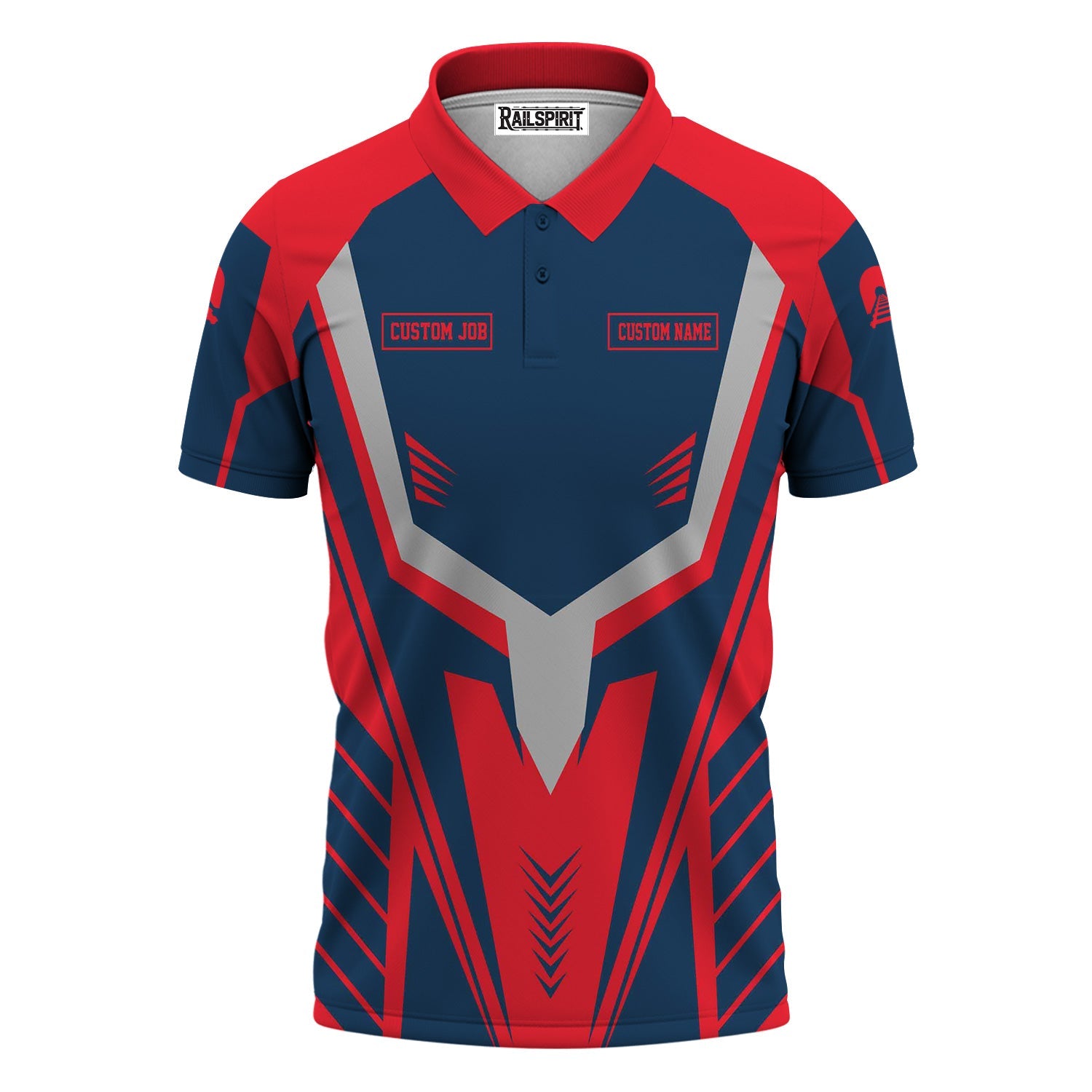 Railspirit Personalized Wabash Railroad Polo Shirt Workwear-Inspired with Custom Position Train Shirt