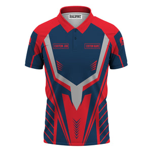 Railspirit Personalized Wabash Railroad Polo Shirt Workwear-Inspired with Custom Position Train Shirt