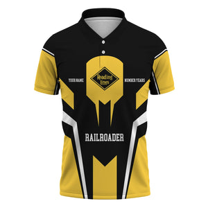Railspirit Personalized Reading Railroad Polo Shirt Custom Year Railroader Shirt Gift Idea For Train Lover