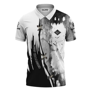 Railspirit Personalized Reading Railroad Polo Shirt Retro Stitches Design with Custom Position Train Shirt