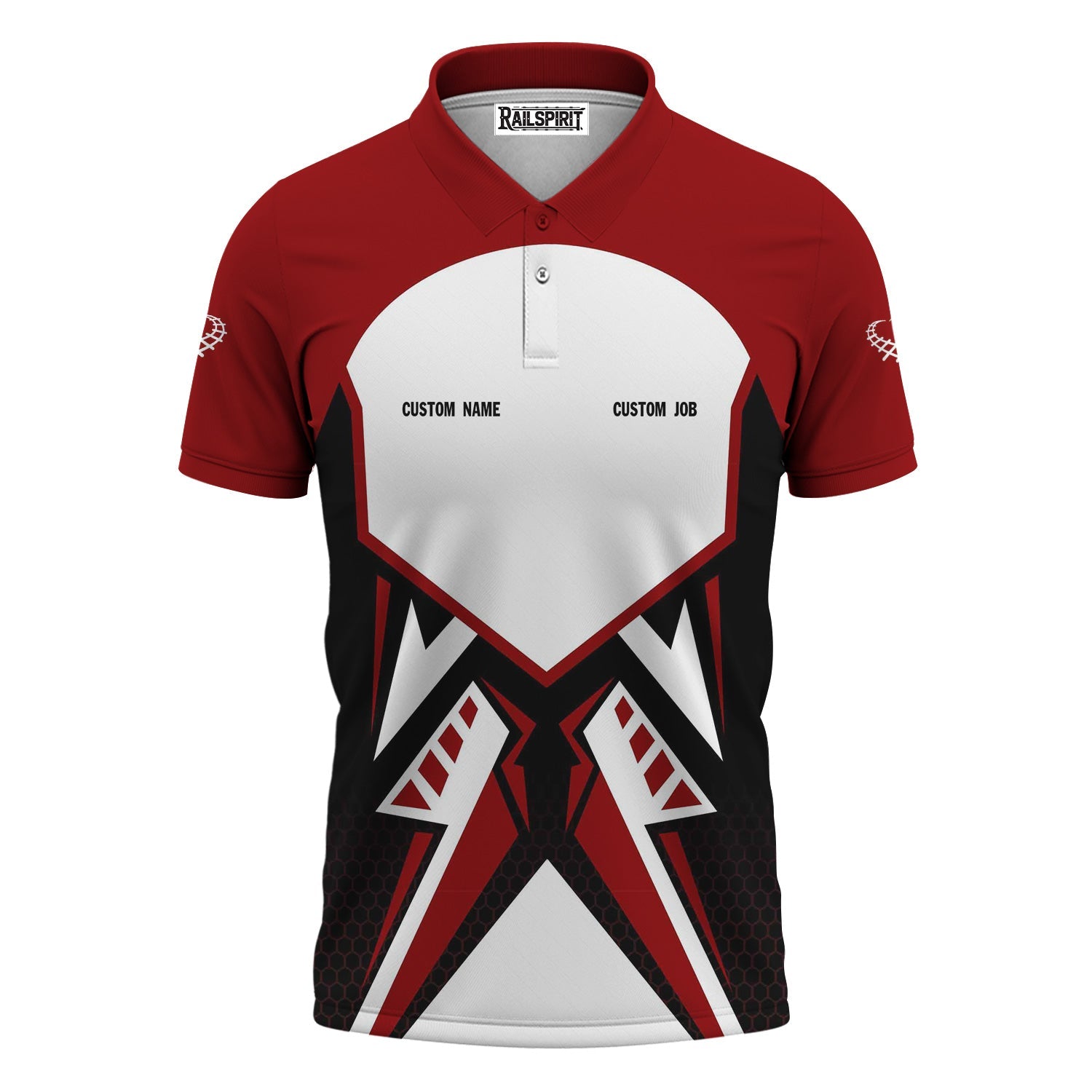 Railspirit Personalized Lehigh Valley Railroad Polo Shirt Vibriant Style with Custom Position Train Shirt