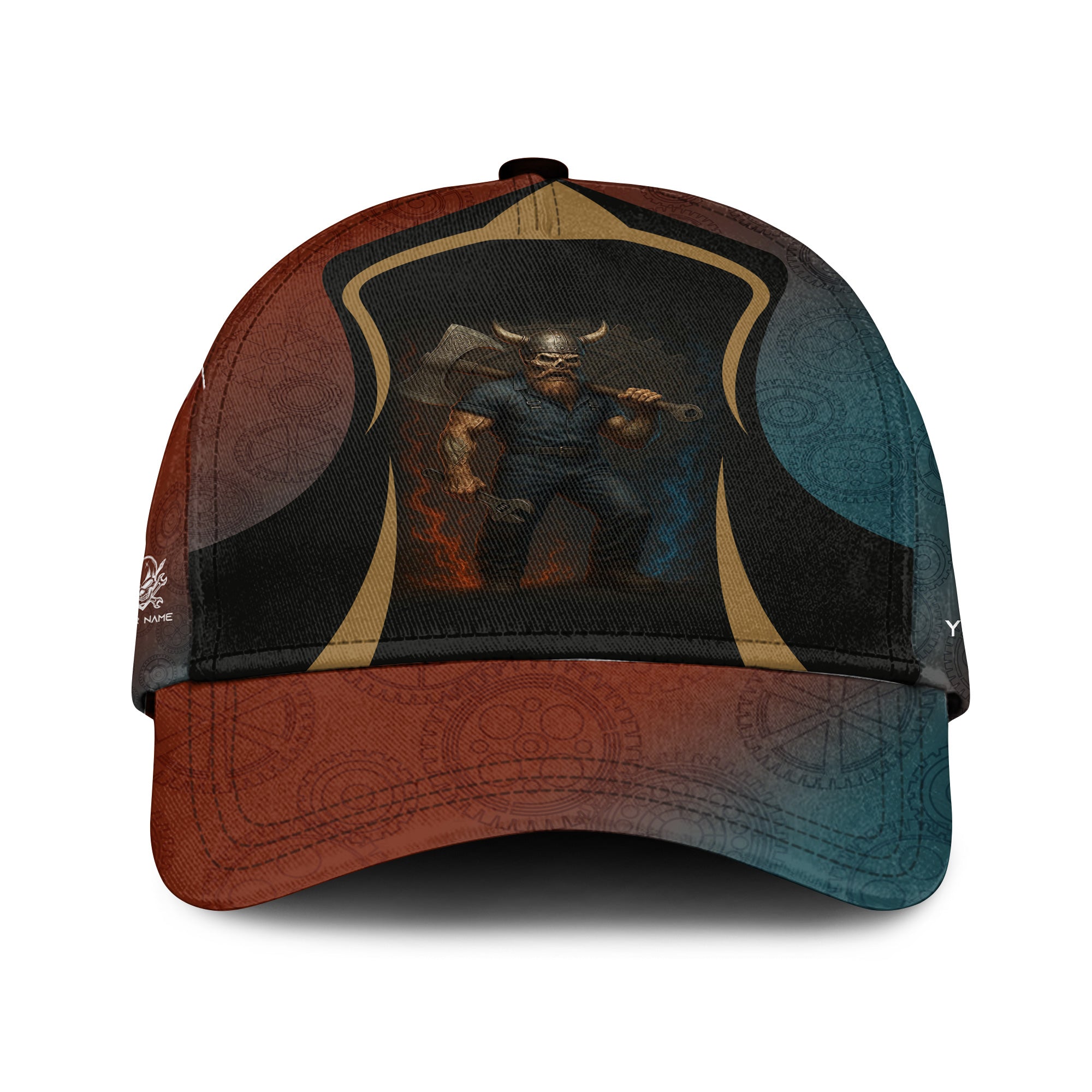 Personalized Classic Cap Mechanic Don't Ever Mistake Old Age For Weakness Viking Design Cap For Mechanics